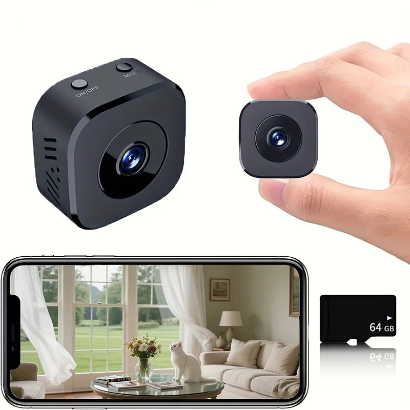 Mini Security Camera 4K Full HD Wireless WiFi Surveillance With 2 Way Audio Motion Detection Intelligent Infrared Night Vision