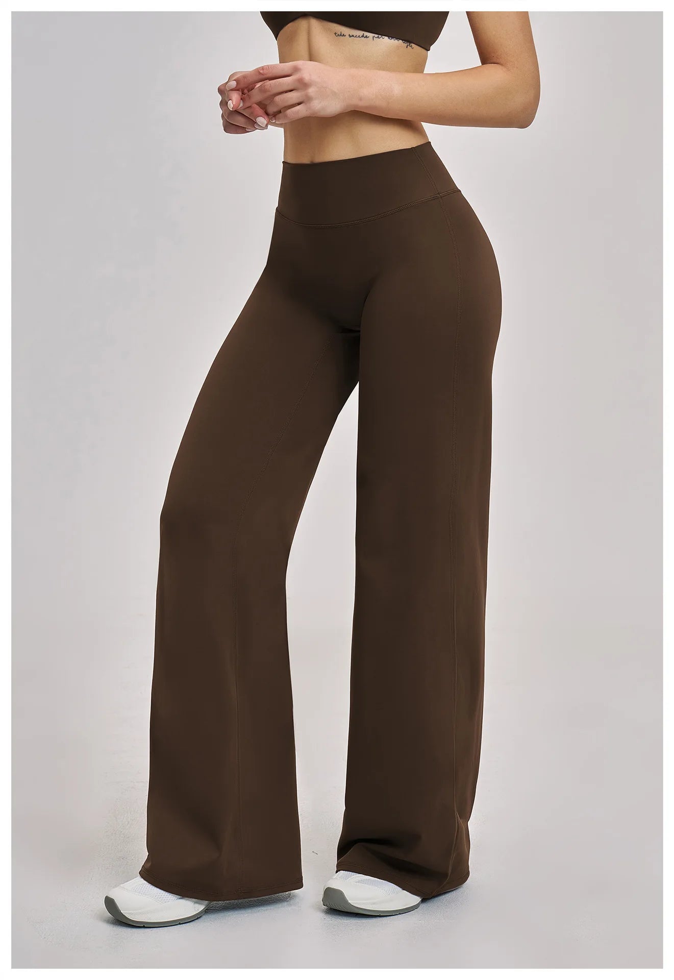 Women's Sports Yoga Pants High Waisted Straight Flared Trousers Running Fitness Sport Trousers Female Gym Casual Sports Pants