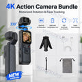 UHD 4K Action Camera With 330° Face Tracking Gimbal Stabilizer Pocket Camera for Vlog Outdoor Travel Handheld Video Recorder