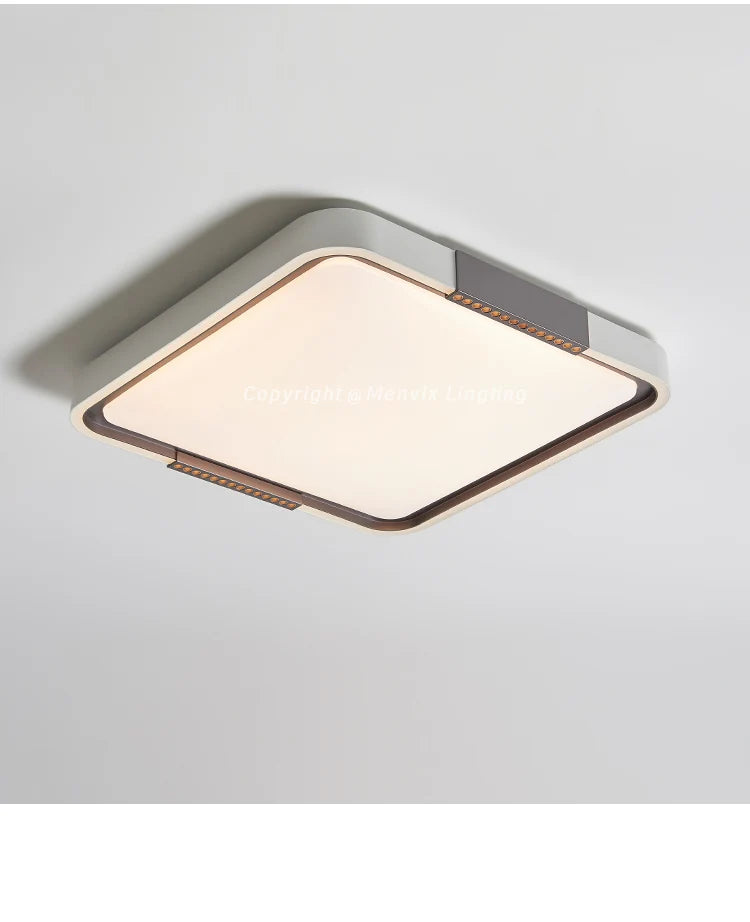 Modern LED Ceiling Lamp Bedroom Study Fixture Round White Home Art Design Indoor Decoration Living Room Lights Lustre Lighting