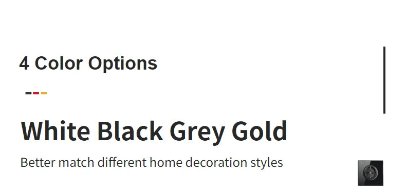 Wall Light Switch Chrome Toggle Press Button Tempered Glass Plate Blue LED Light 1 2 3 4 Gang White Black Gray Gold