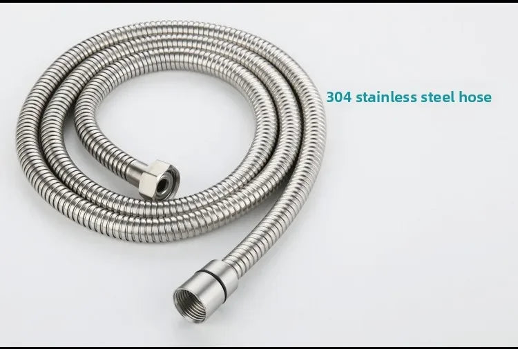 304 Stainless Steel Surface Shower Set Hot and Cold Switch Brushed Water Mixing Valve Faucet