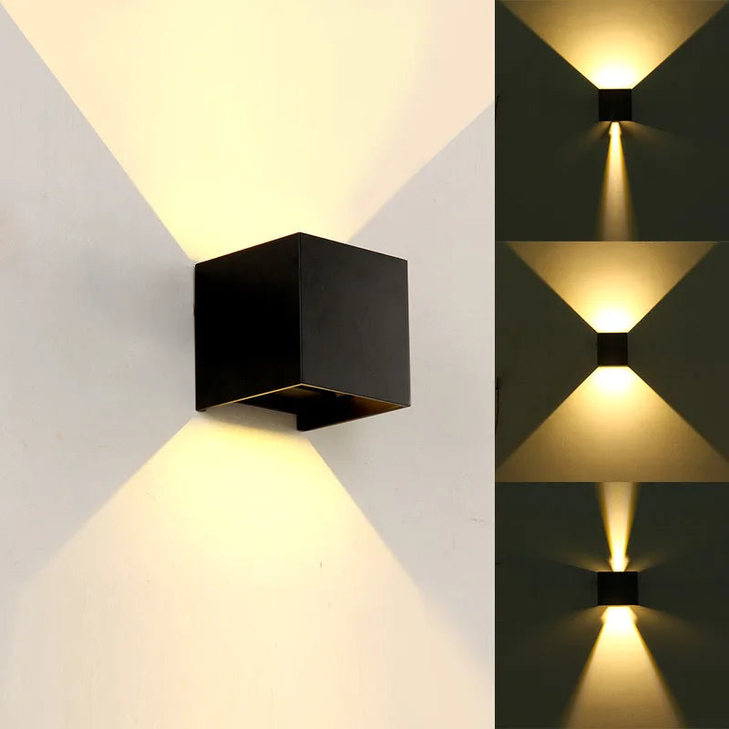 LED Wall Lamp 4/6/8/10W Led Wall Sconce Light IP65 Waterproof Outdoor Indoor Lighting A85-265V Bedroom Interior Lights Decor