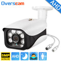 AHD Camera 5MP Digital Surveillance Infrared Night Vision Security Home Outdoor Waterproof Bullet Dome Camera H.265+ 3.6MM CCTV