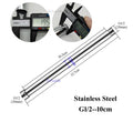 10/20/30/40/50/60/70cm brass/stainless steel shower extension rod, shower lengthen pipe