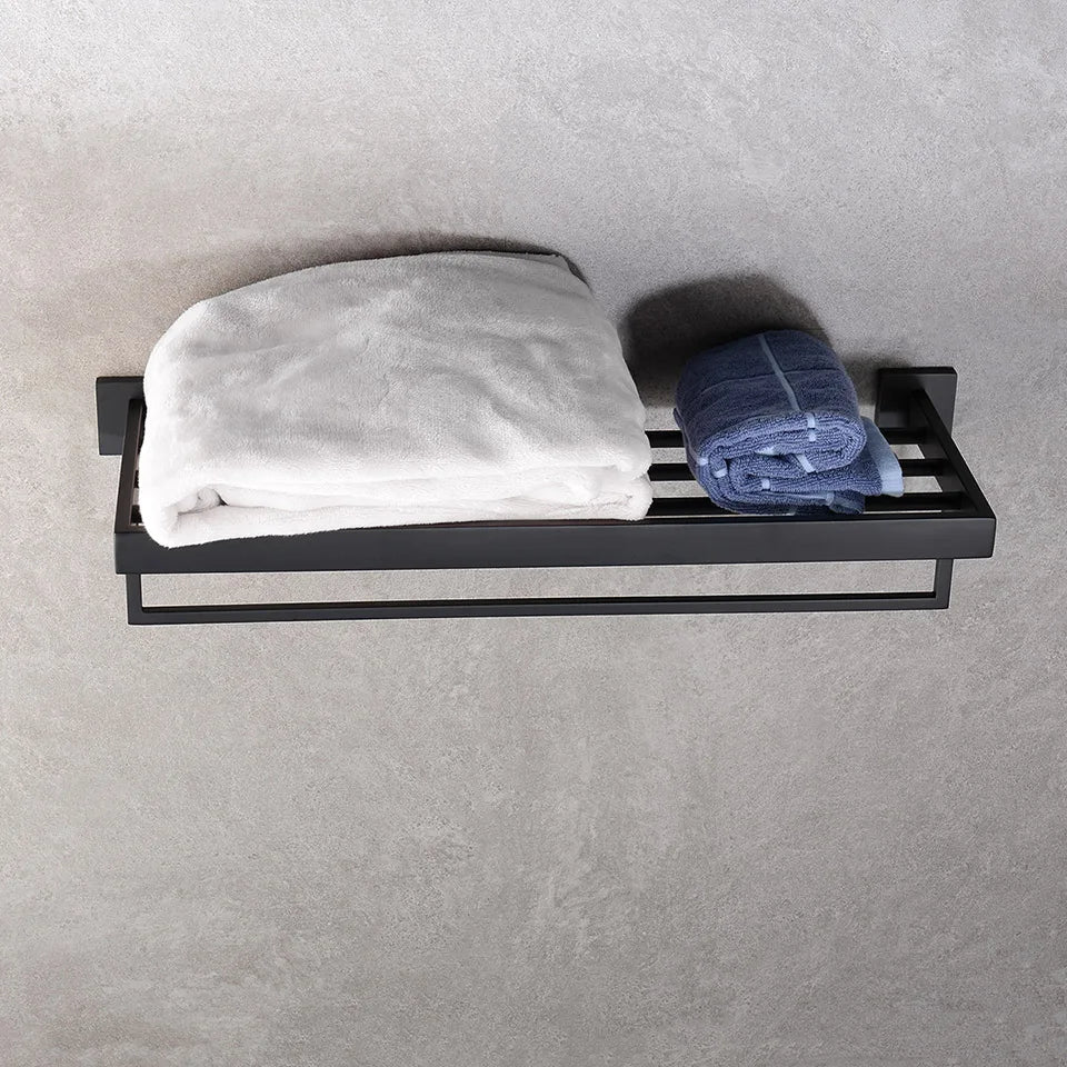 Matte Black Bathroom Hardware 304 Stainless Steel Towel Rack Toilet Paper Holder Liquid Soap Holder Towel Bar Toilet Accessories