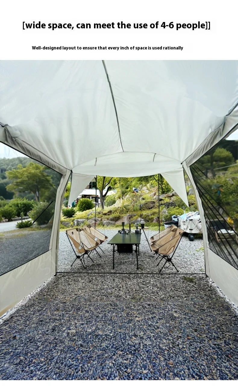Portable Waterproof SUV Tail Tent Lohascamping Car box docking tent  3-4 people Dome tent Sunshade Tunnel style tent,Large tent,