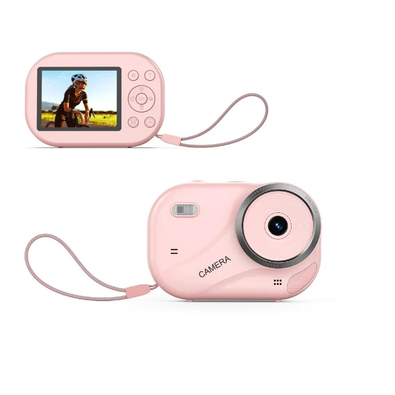Digital Camera | Compact HD camera, 1080p photos and videos, pocket-sized travel camera, available in pink or white