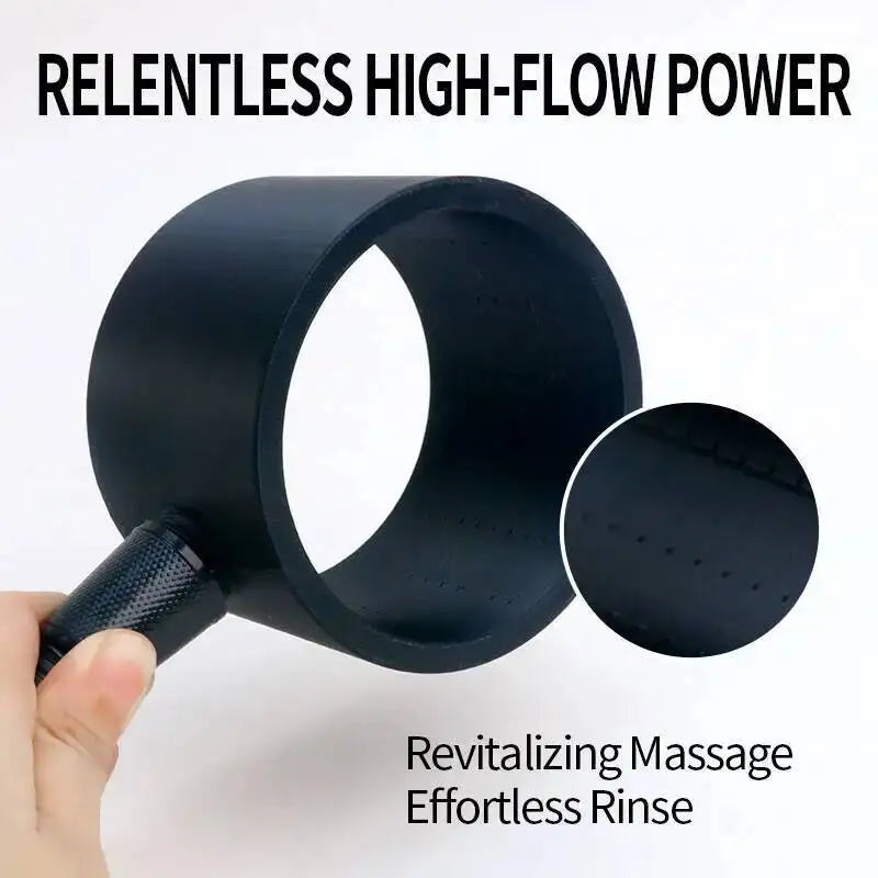 3D Printed Handheld Pet Shower Head High Pressure Spiral Nozzle Dog Cat Bath Flushing Massage Cleaning Grooming Tool