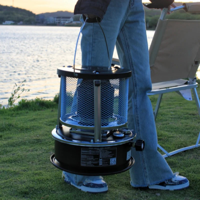 High-efficiency Liquid Fuel Heater, Stainless Steel Indoor Warmer, Non-electric Heating Stove, Portable for Outdoor Camping
