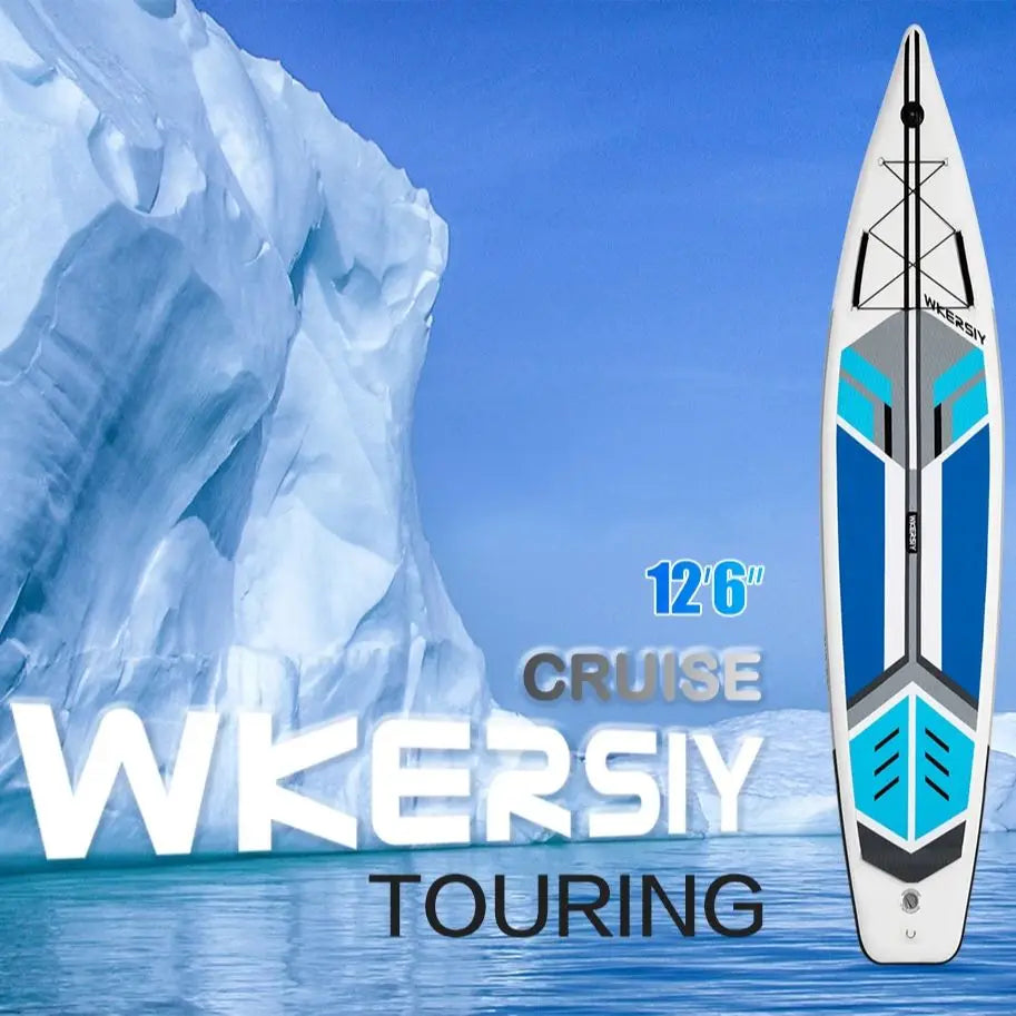 Inflatable Paddleboard Surfing Board 380cm Touring SUP 12'6 Paddle Board Cruising ISUP With Stand Up Paddle Board Accessories