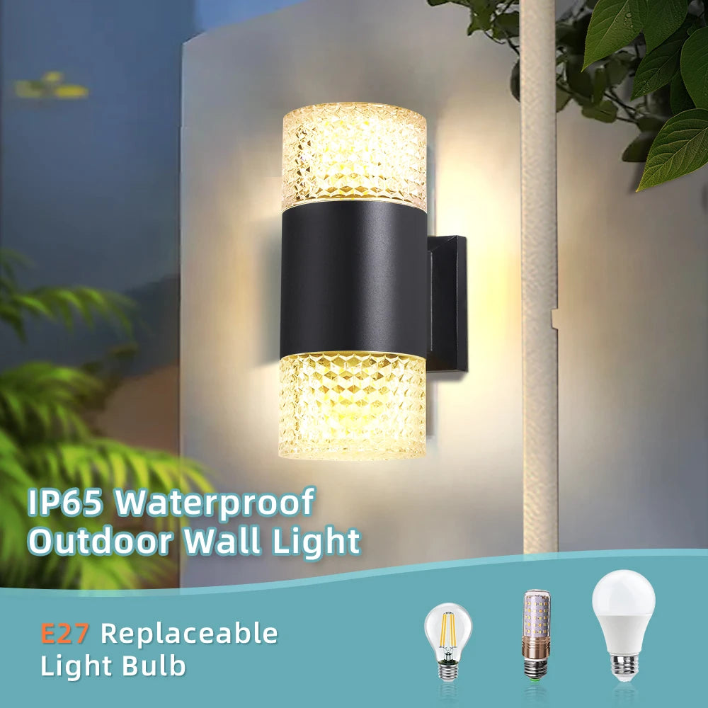 Street Wall Light Outdoor Waterproof LED E27 Bulb External Facade Decor Stairs Lights Entrance Fixture Home Decorative Lamp Wall