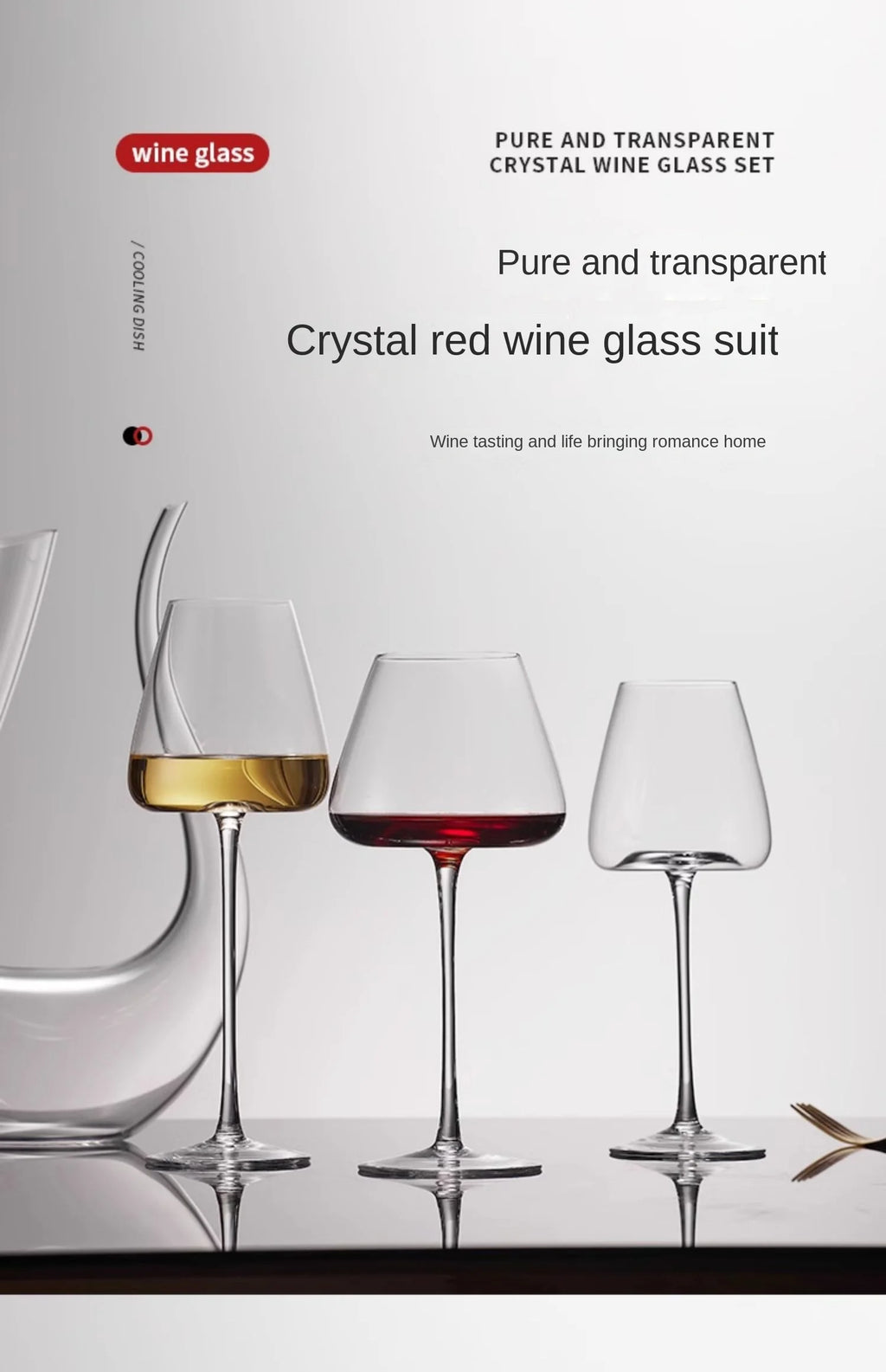 720ml Large European Wine Glasses Burgundy Clear Red Wine Glasses High Value Crystal Glass Grape Champagne Glasses High Capacity