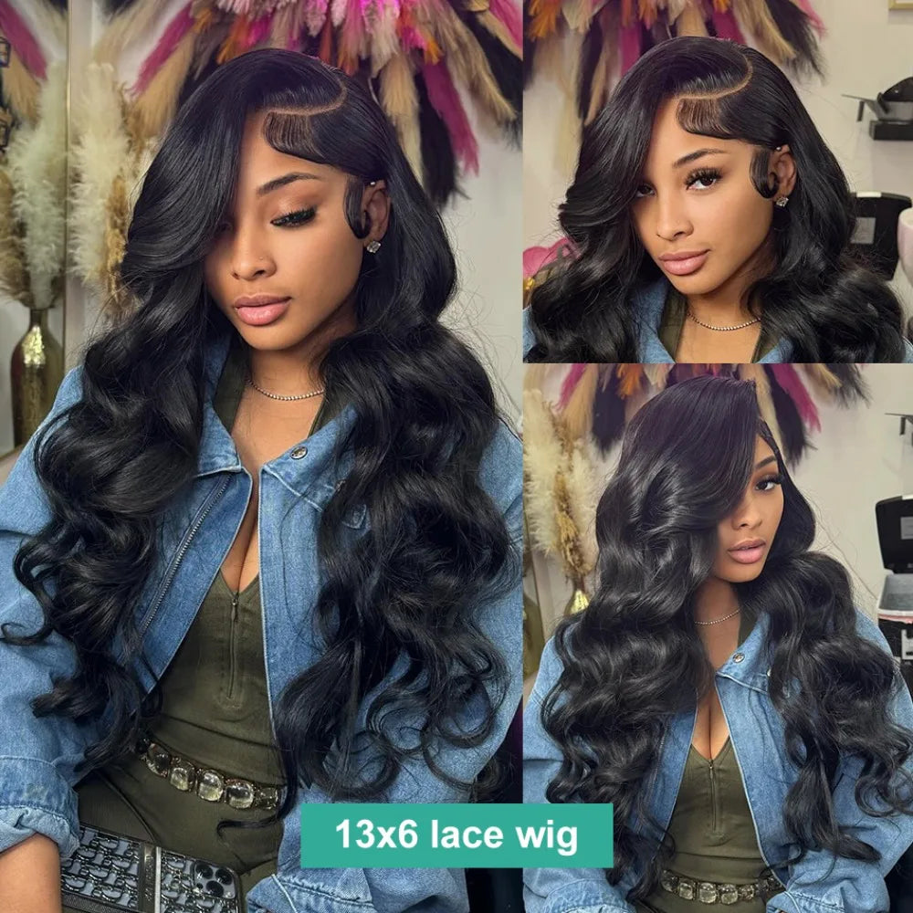 220% Density 40In Body Wave 13x6 HD Lace Frontal Wigs Pre Plucked 5x5 Lace Wigs For Women 13x4 Lace Front Wig 360 Human Hair Wig