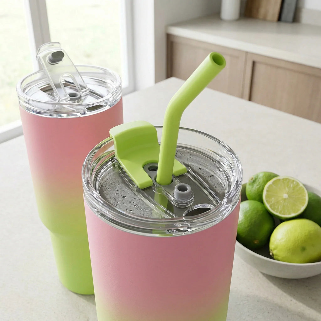Modern 40oz Water Bottle Cover Transparent Splash Spill Proof Cup Cap Replacement Double Drink Lid Water Cup Accessories