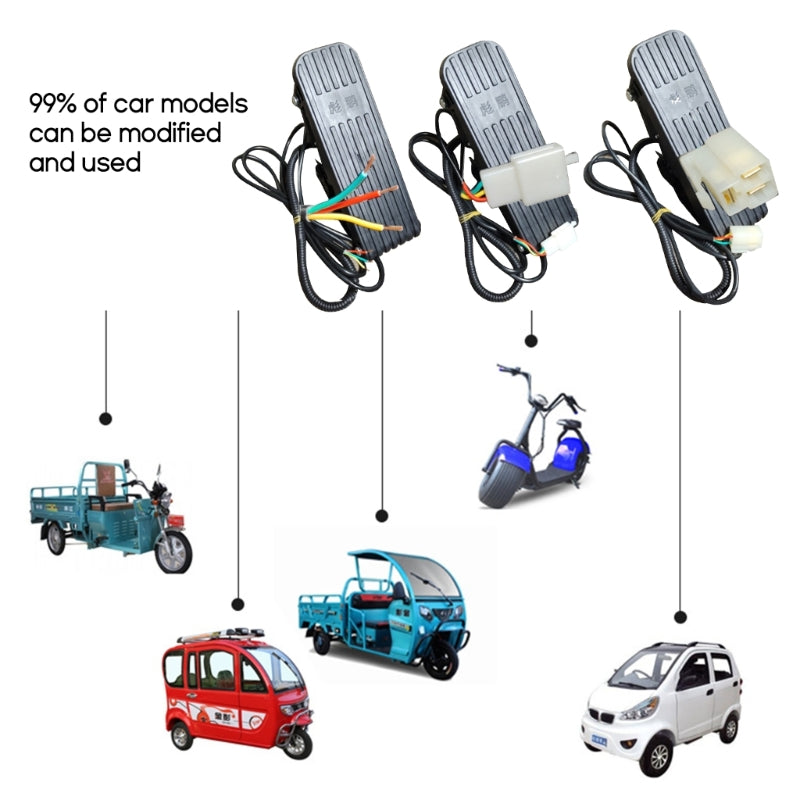 U2JA Industrial Grade Speed Pedals Vehicle Accelerator Throttle Speed Control Brake Foot Pedal used for EBike Go