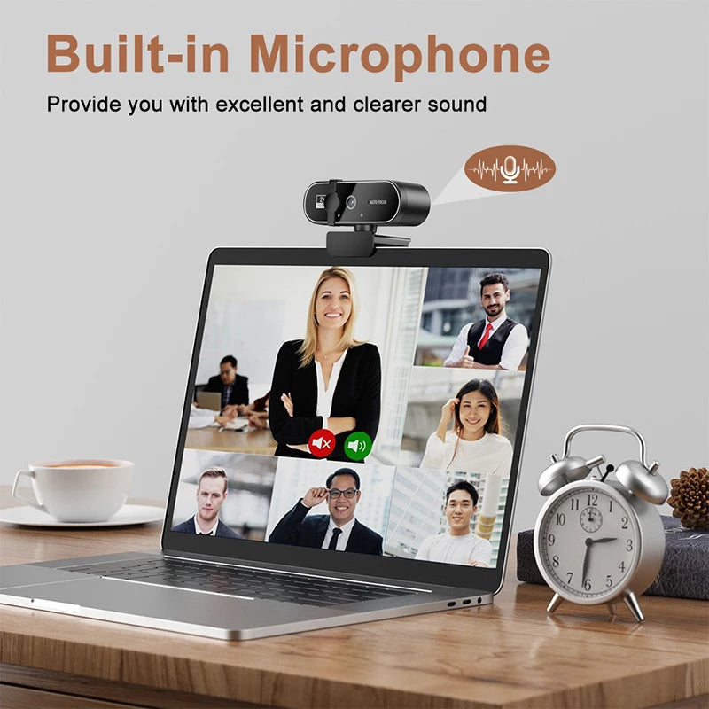 4K Webcam Video Camera 2K Autofocus Streaming Web Cam With Microphone Full HD 1080P Webcams for PC Computer Laptop