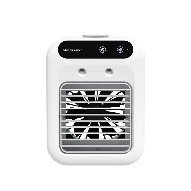 Small portable air conditioner fan, small air cooler, mini humidifier for home and office