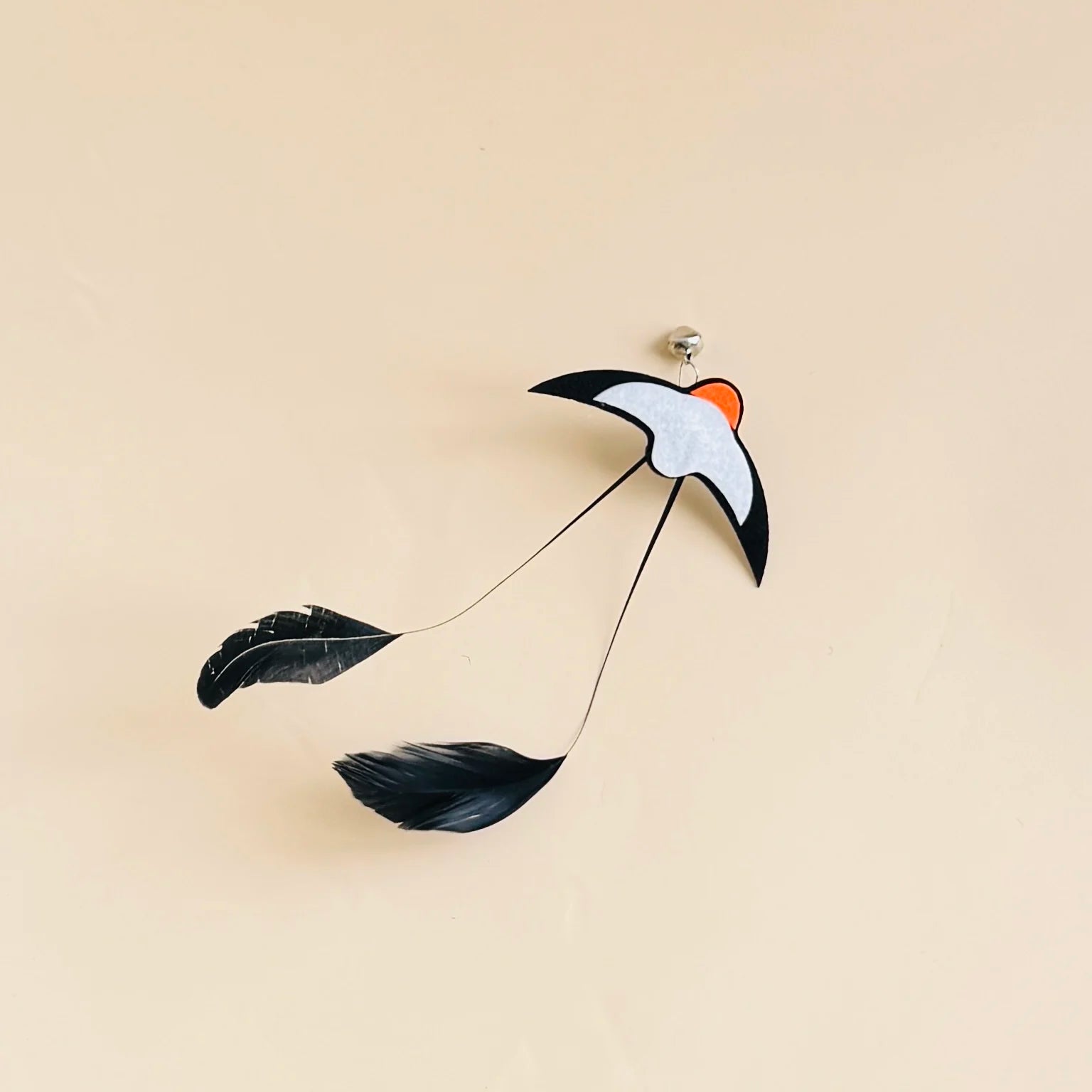 Cat Toys Interactive Funny Simulation Bird Feather with Bell Cat Stick Toy for Kitten Playing Teaser Wand Toy Pet Cats Supplies