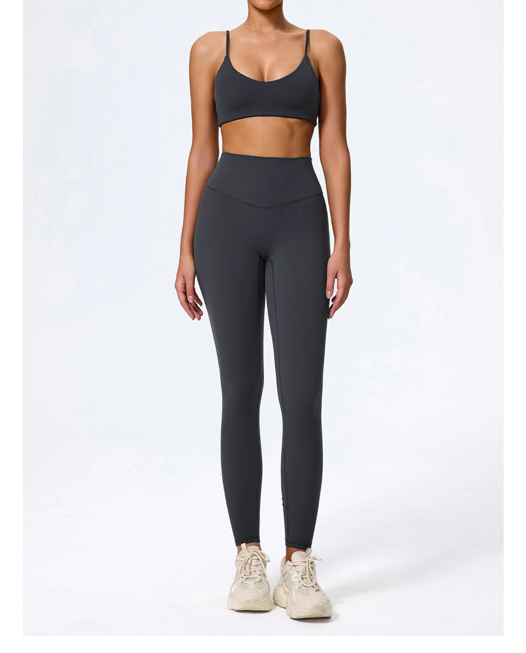 Ctenkevet Summer Women 2Pcs Sleeveless Sports Set Female Gym Two-piece Yoga Set High Waist Breathable legging Sportswear Women
