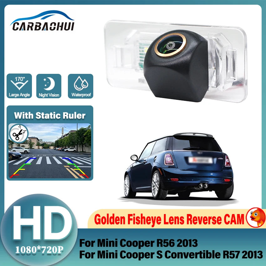 High Quality Car Camera For Mini Cooper S Convertible R57 2013 R56 2013 Rear View HD CCD 1080P Back Parking Image Accessories