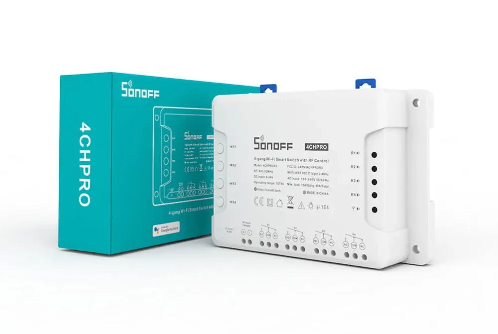 SONOFF WiFi 4CH PRO Smart Switch R3 4 Gang with RF Control 3 Working mode Smart Light Switch eWeLink APP Control Smart Module