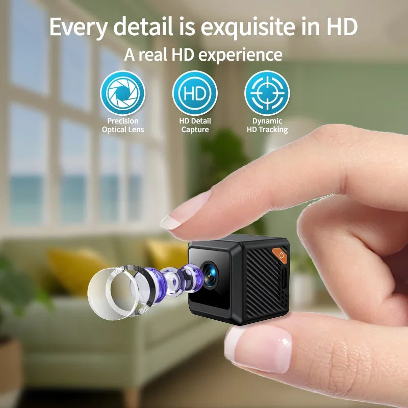 W02 1080P mini security protection home night vision surveillance Outdoor camping WIFI Subminiature smart home camera cctv video