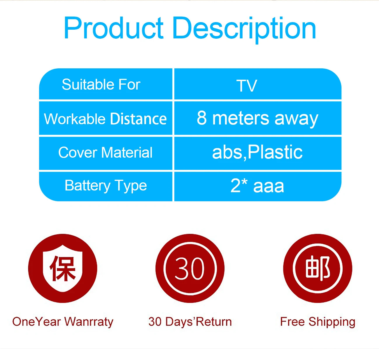 Remote control for PREMIER tv-7273sf40sfwt tv-7274sf40sfwt 7273 TV
