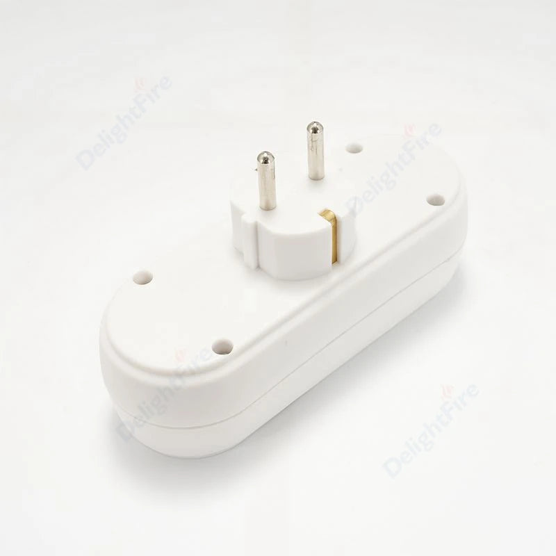EU Electrical Socket 1 To 2/3 Way Outlet European Standard Expansion Socket Power Extension Plug Converter Travel Power Adapter