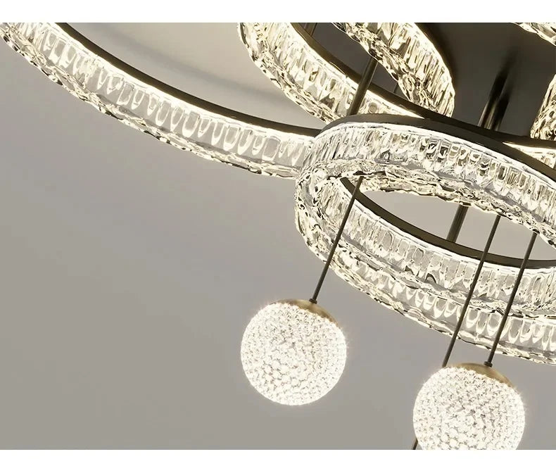 Home Decoration Chandelier Modern Light Luxury LED Ceiling Lamp For Living Room Bedroom Home Decor Indoor Lighting Light Fixture