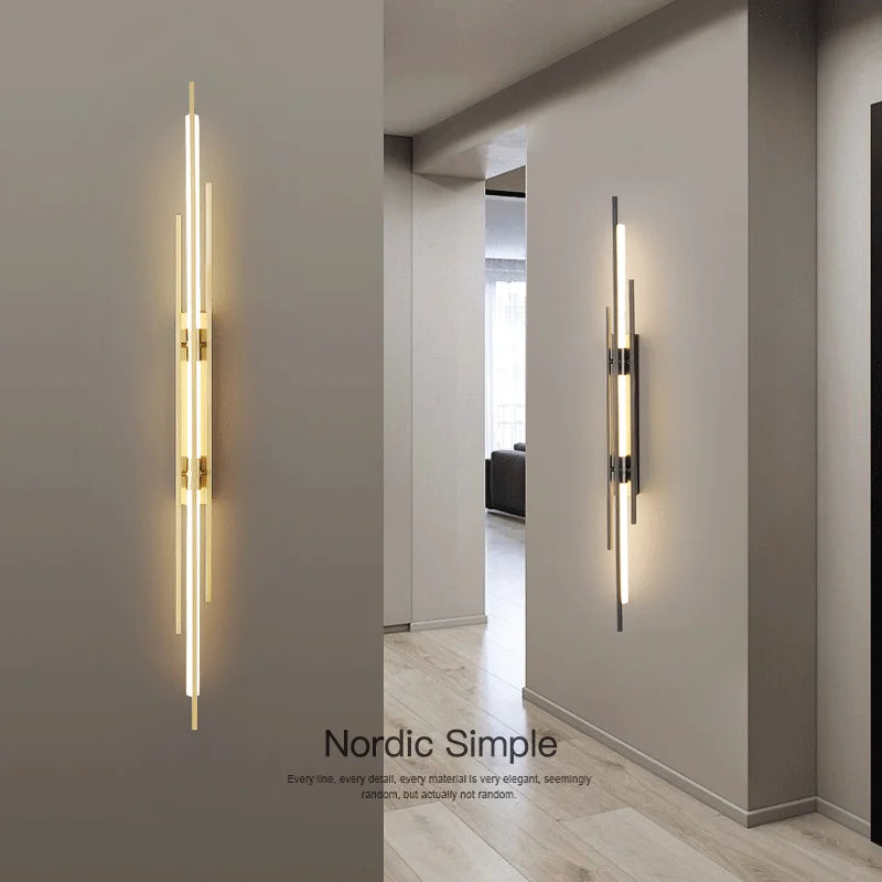 Light Luxury Wall Lamp Modern LED Gold Wall Light Indoor Lighting Wall Sconce Home Decor for Living Room Bedroom Bedside Stairs