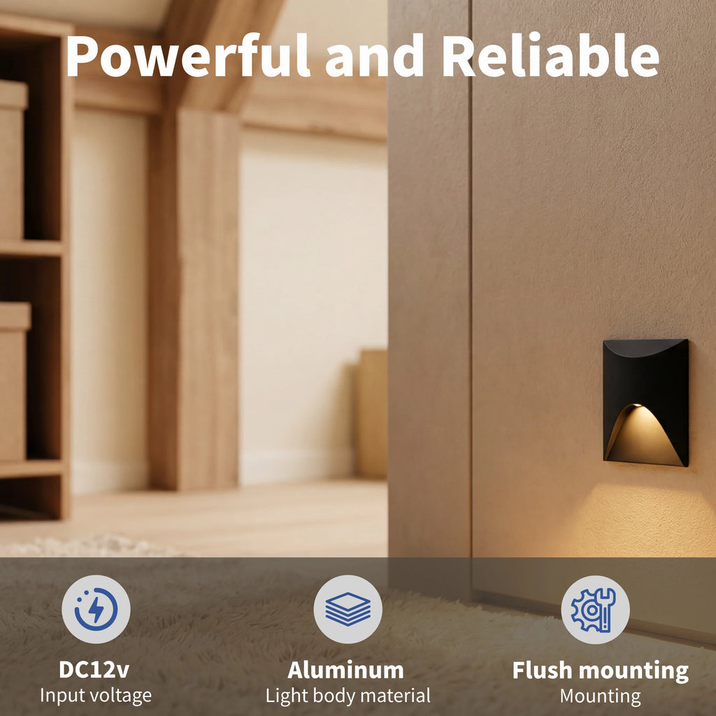 3W Stair Light Indoor Wall Lamp Step Light Aisle Corridor Night Light AC85-265V Waterproof IP65 Wall Light
