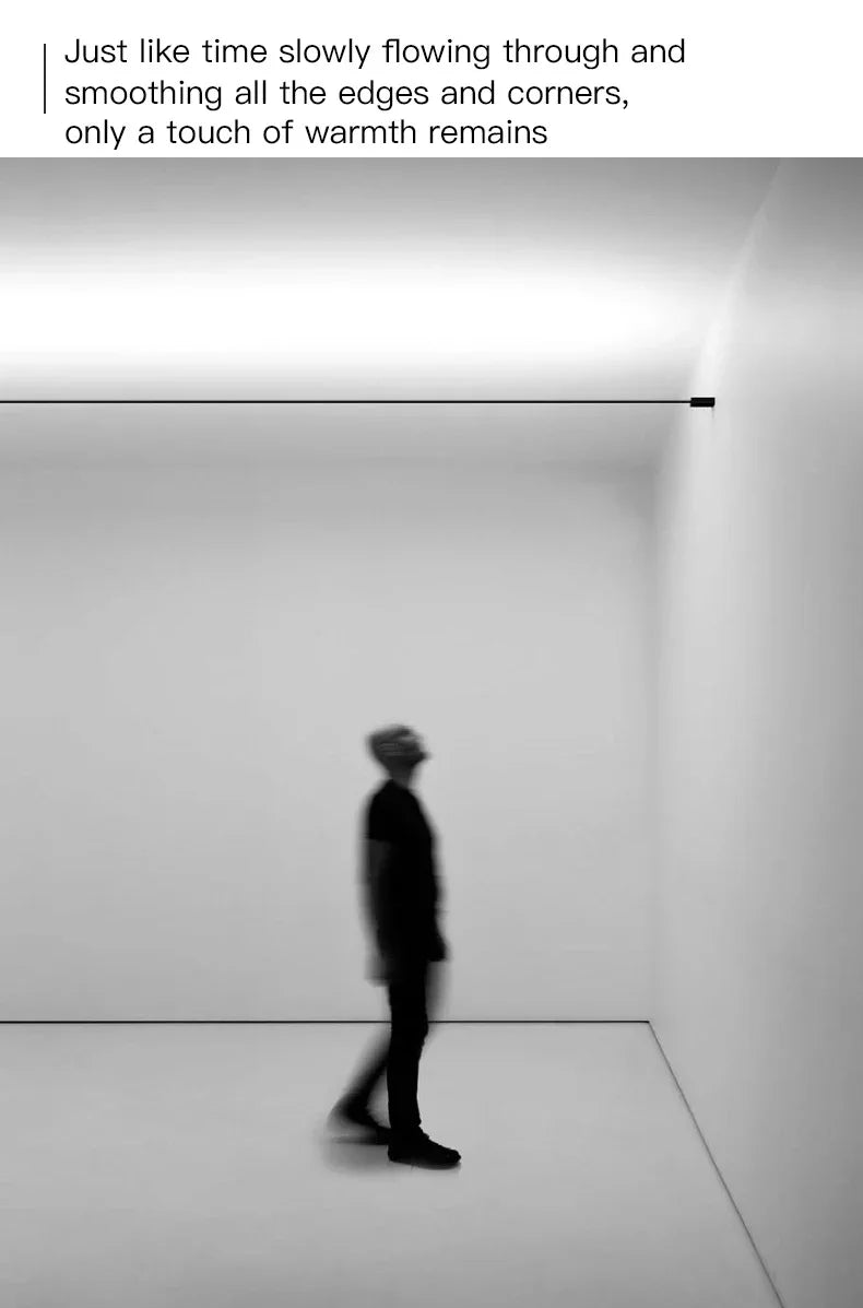 Modern Black And White Linear Wall Lamp Skyline LED Strip Without Main Light Decoration Living Room Background Bathroom Lamps