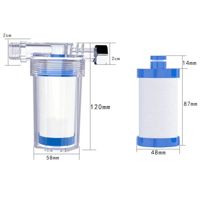 Universal Water Pipe Filter PP Cotton Shower Bath Sprayer Strainer Faucet Water Heater Purification Kitchen Bathroom Fittings