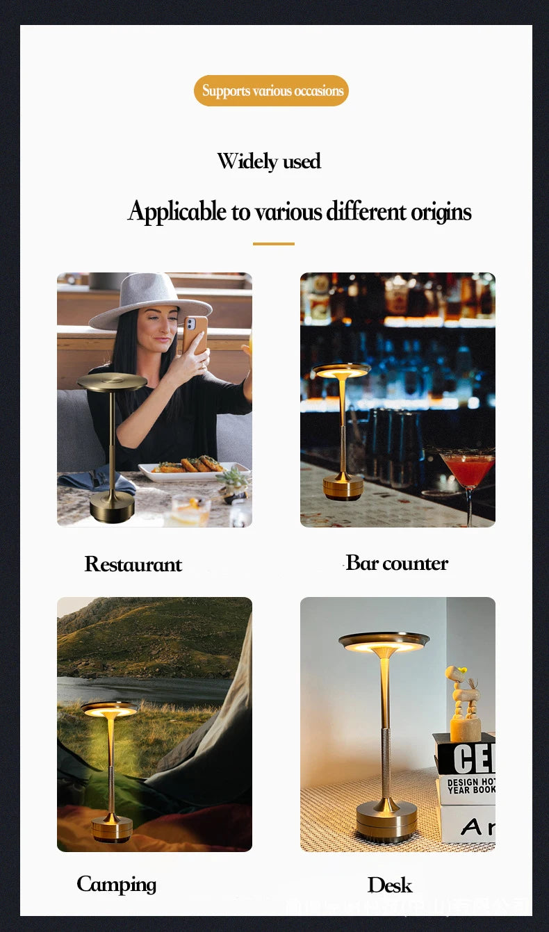 Modern Simple Creative Night Light Retro Atmosphere LED Lamp European And American Bar Table Decoration Lamp