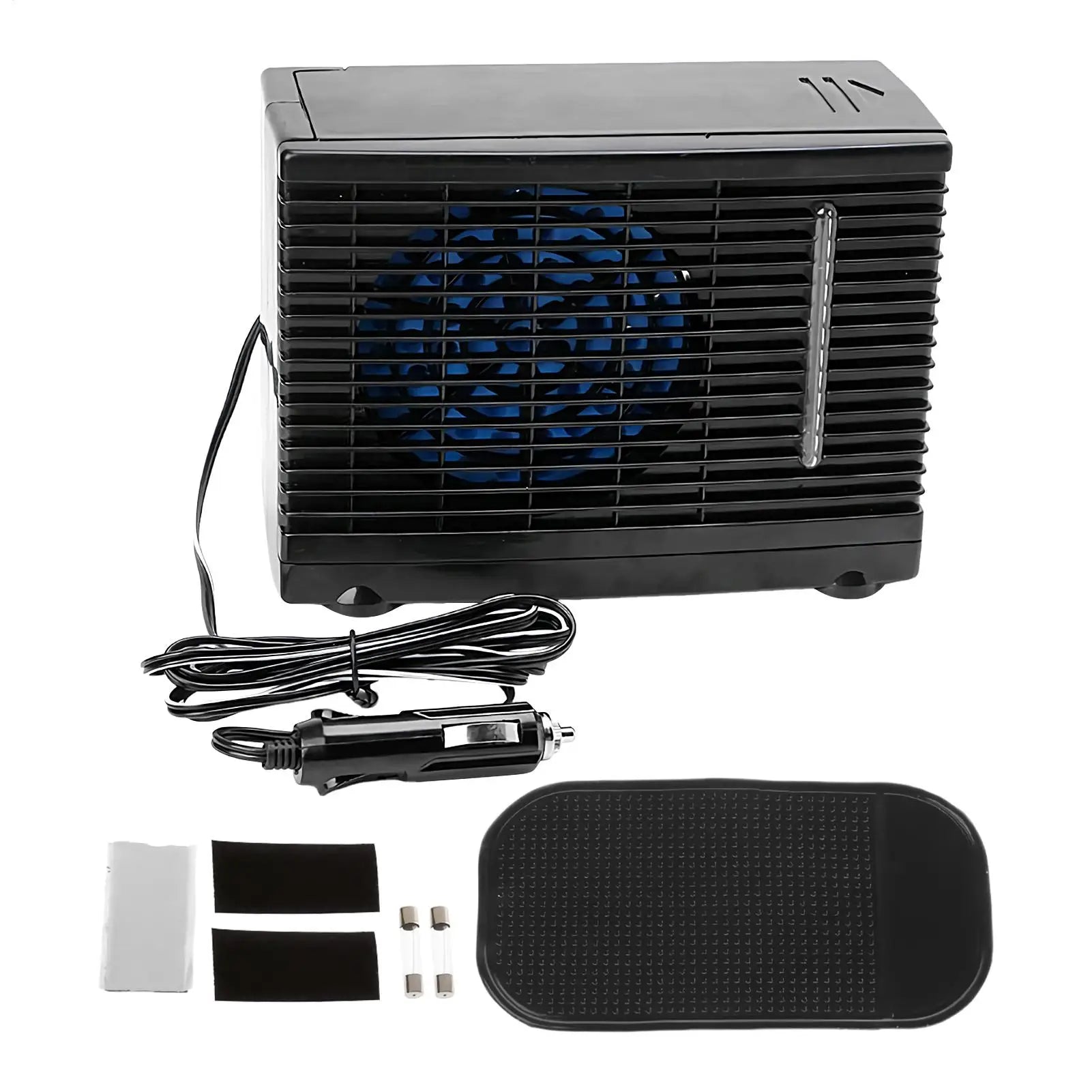 12V Mini Portable Car Air Conditioner Fan, Evaporative Water Cooling Air Cooler with Water Tank, Personal Cooling Appliance Fans