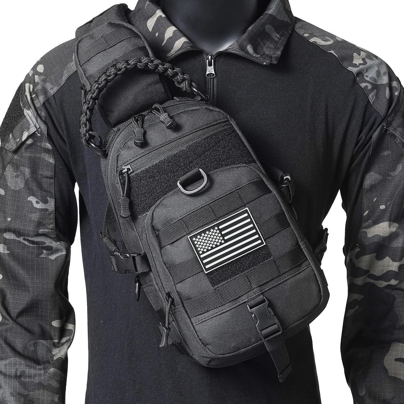 Outdoor Sports Multi functional Chest Bag Lightweight and Large Capacity Running Fitness Travel Portable Chest Backpack