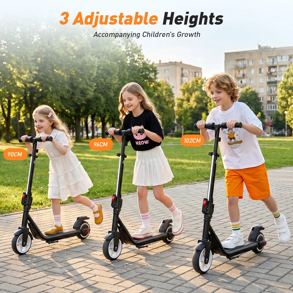 iScooter iK3Max Kids Electric Scooter 200W 4.5Ah Scooter 13KM Range Foldable Scooter Solid Tire Bluetooth Connection Kid Scooter