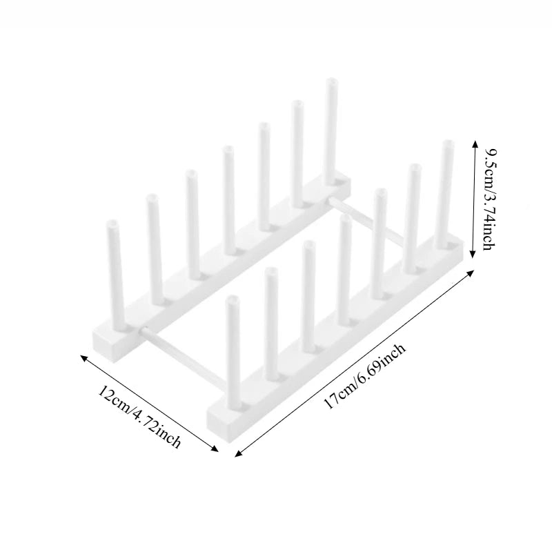Creative Multifunctional Dish Drainer Rack - 2-Tier Kitchen Sink Organizer for Plates, Bowls, Lids, Utensils,Space Saving Design