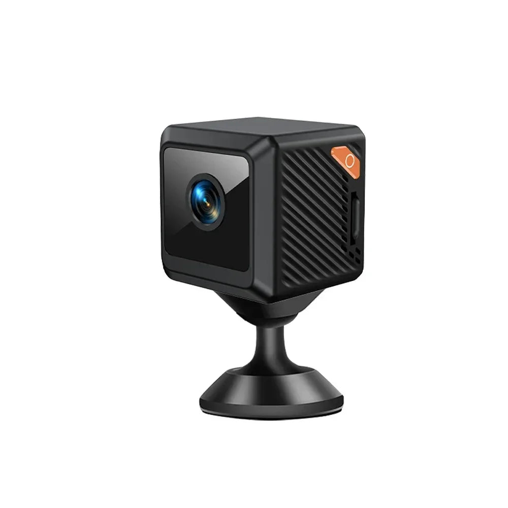 W02 Mini Security Camera 1080P HD, 140° Wide Angle, Bluetooth Pairing, 600mAh Battery, IR Night Vision 5M, Motion Alerts, Cloud/