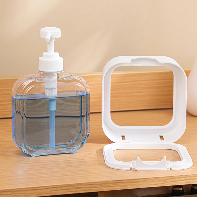 ●300/500ml Bathroom Soap Dispensers Refillable Lotion Shampoo Shower Gel Holder Portable Travel Dispenser Empty Bath Pump Bottle