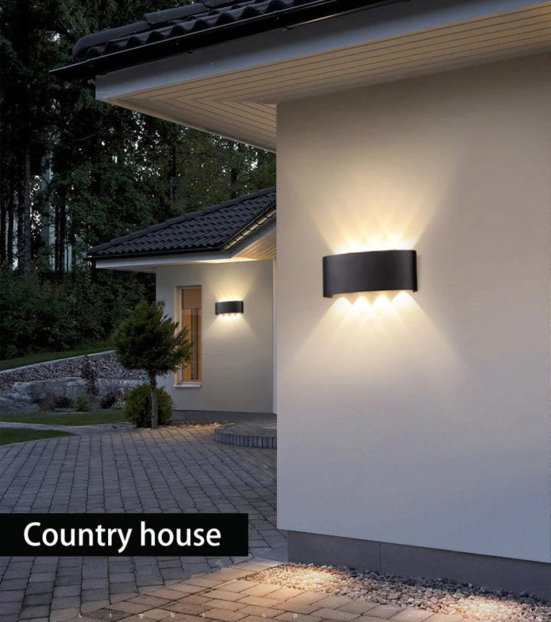 Wall Light Outdoor LED Waterproof External Stairs Street Interior Garden Living Room Fixture Decorative Home Lamp Decor Wall Led