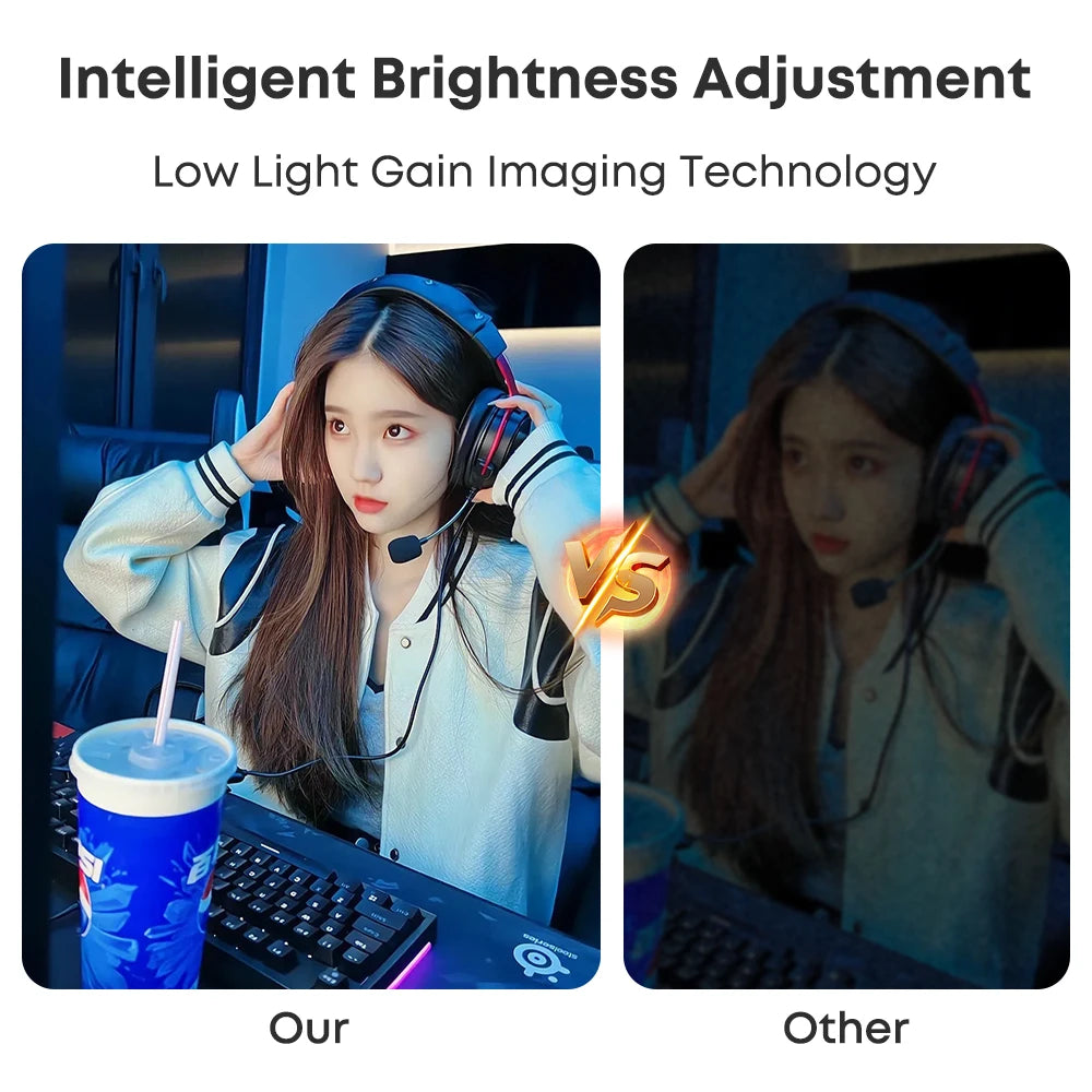 Full HD camera for computer camera, noise cancelling microphone, USB computer call camera for video calls/meetings/zoom/online c