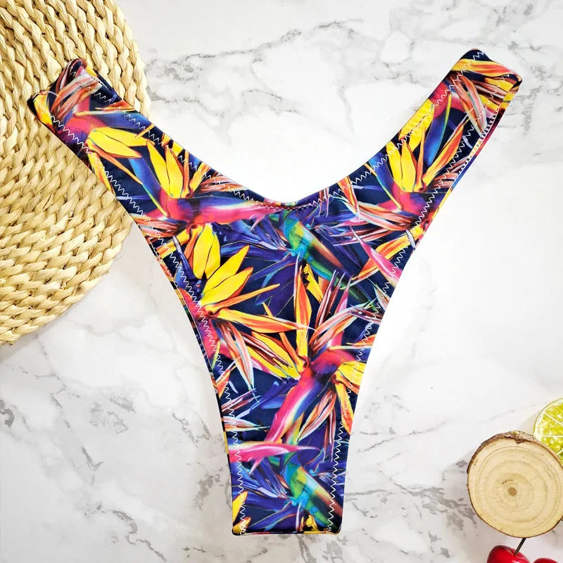 Bikini Brazilian  Beachwear Bikini Bottom Swimwear Bottom Thong Sexy Mini String Swimwear Bikini Swimsuit for Women Biquini