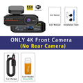 UHD 4K 3840*2160P Dash Cam ADAS WiFi GPS Front 4K Rear 2.5K DVR Video Recorder 24H Night Vision Dash Cam Car Camera Black Box