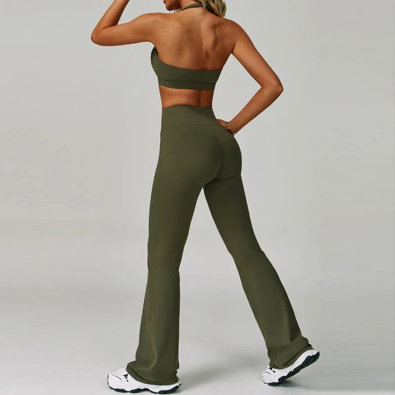 2Pcs Sets Women's Tracksuit Fitness Clothes Yoga Sets Sportswear Workout Bra High Waist Leggings Set Gym Clothing Sports Suits
