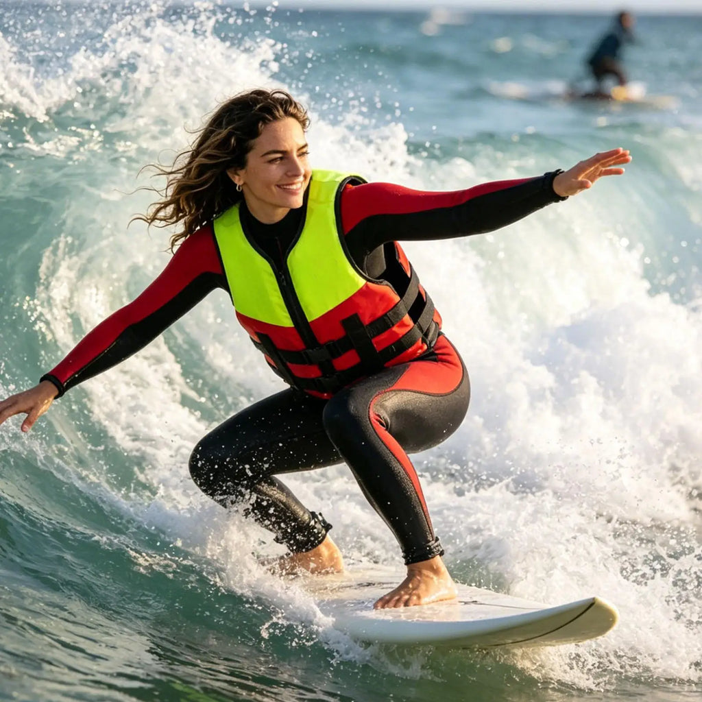 Swim Vests Quick-Dry Buoyancy Aid With Zipper Swim Trainer Vest For Boating Fishing Surfing Kayak Rowing Water Sports River Lake