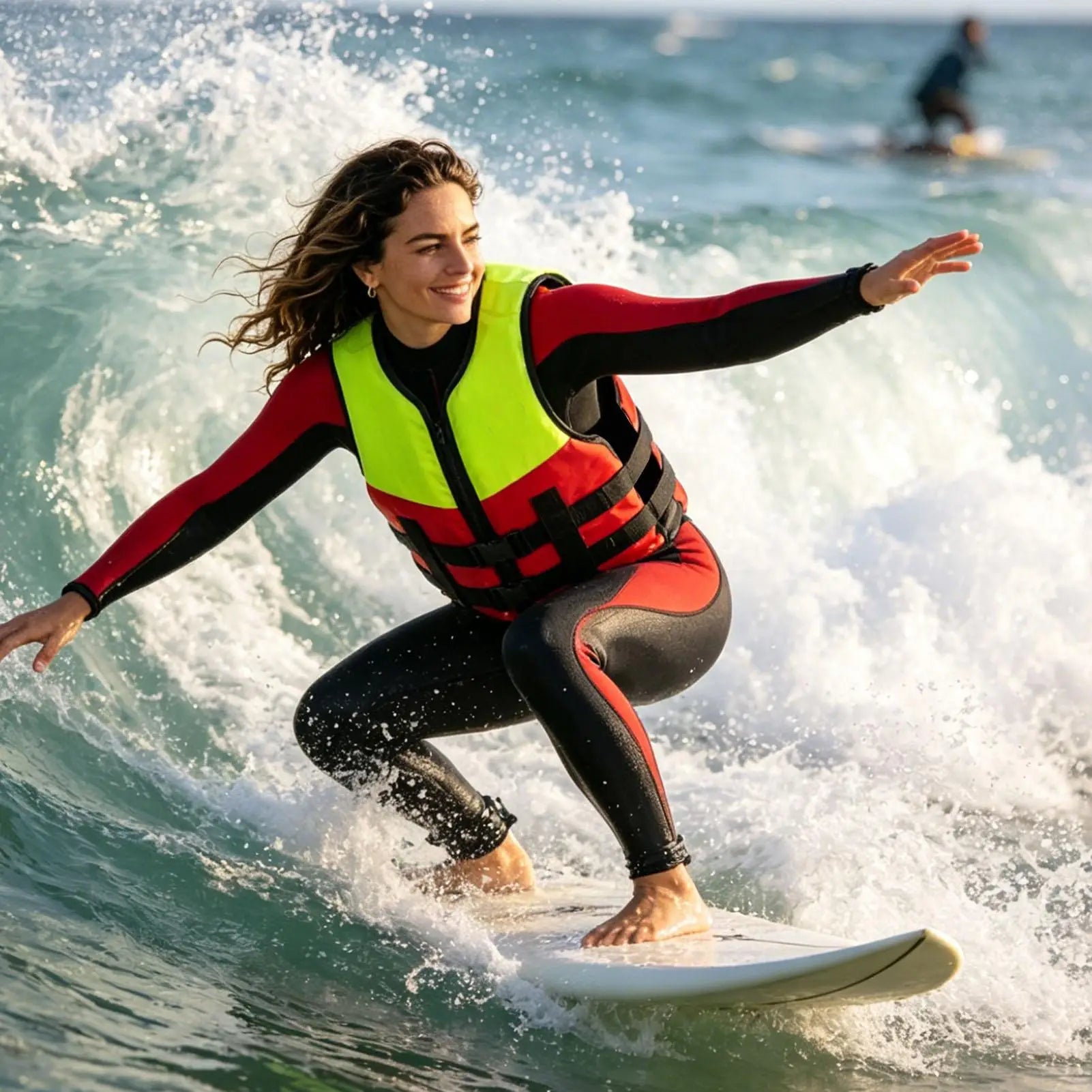 Swim Vests Quick-Dry Buoyancy Aid With Zipper Swim Trainer Vest For Boating Fishing Surfing Kayak Rowing Water Sports River Lake