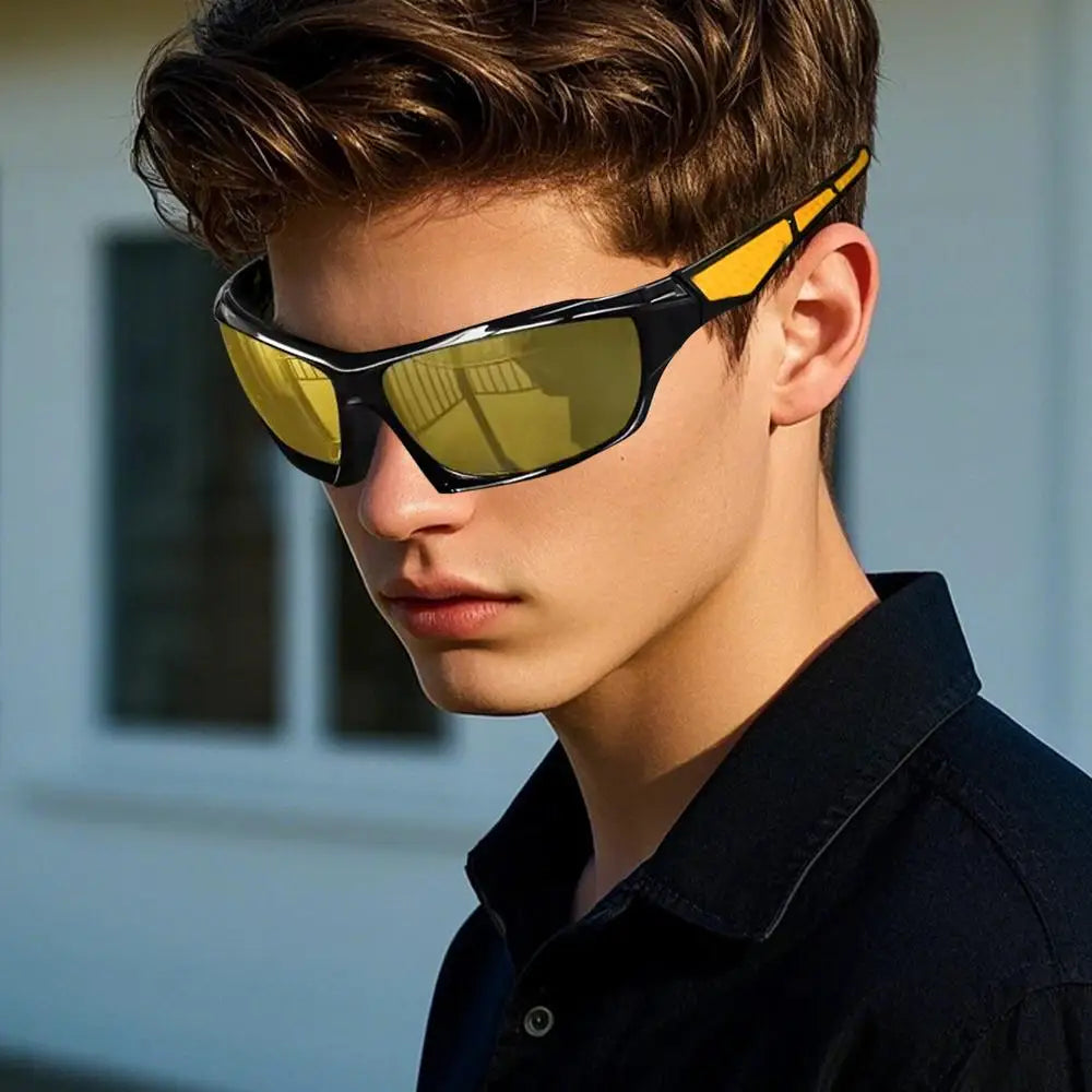 Protection Sun Glasses Glasses Comprehensive Mens Sun Comfortable Fashion Shades Outdoor Sport Eyewear For Driving Running