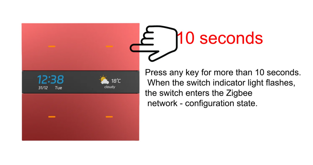 M8 Pro Zigbee Smart Switch Panel 4 Gang Tuya Intelligent Wall Electric Light Switch Voice App Control Works Alexa for Home Hotel